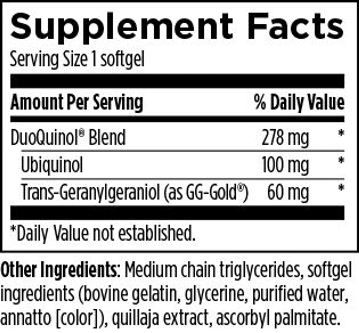 CoQnol Ubiquinol 100mg 60 softgels
